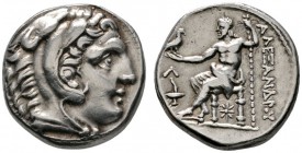 Griechische Münzen 
 Makedonia 
 Könige von Makedonien. Alexander III. 336-323 v. Chr. Tetradrachme (posthume Prägung) ca. 307-297 v. Chr. -Amphipol...