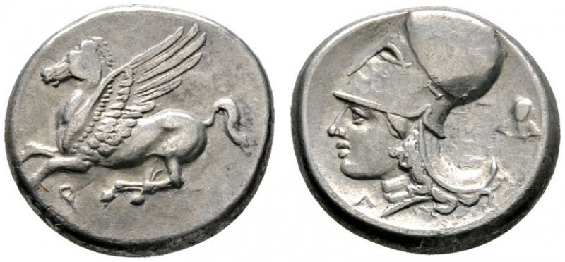 Griechische Münzen 
 Korinthia 
 Stater 345-307 v. Chr. Ähnlich wie vorher. Ra...