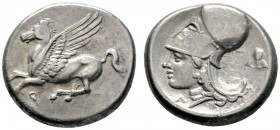 Griechische Münzen 
 Korinthia 
 Stater 345-307 v. Chr. Ähnlich wie vorher. Ravel 1040. 8,55 g. sehr schön-vorzüglich