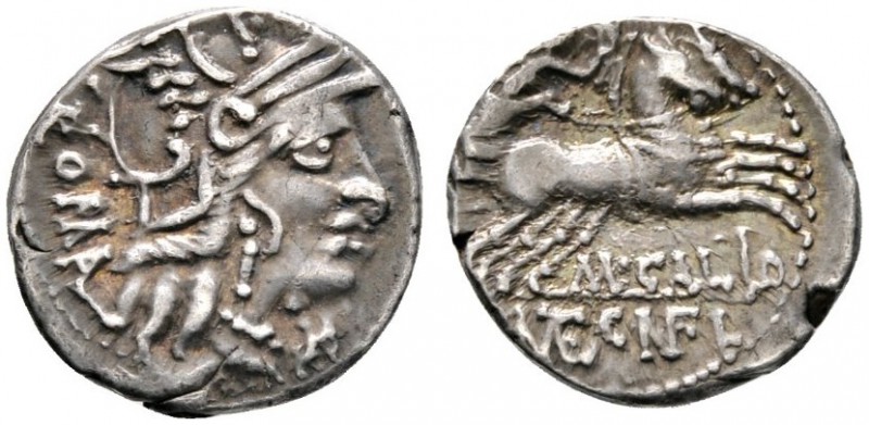 Römische Münzen 
 Römische Republik 
 M. Calidius, Q. Caecilius, Metellos Nepo...