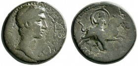Römische Münzen 
 Kaiserzeit 
 Augustus 27 v. Chr. -14 n. Chr 
 AE-21 mm (Provinzialprägung für Makedonia) -Amphipolis-. Büste nach rechts / Artemi...