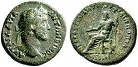 Römische Münzen 
 Kaiserzeit 
 Antoninus Pius 138-161 
 AE-31 mm (Provinzialprägung für Thrakia) -Philippolis-. Belorbeerte Büste nach rechts / Zeu...