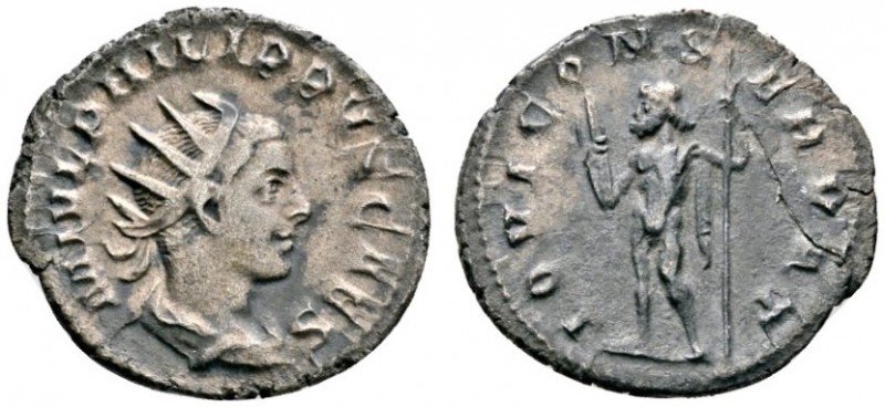 Römische Münzen 
 Kaiserzeit 
 Philippus II. Caesar 244-247 
 Antoninian -Rom...