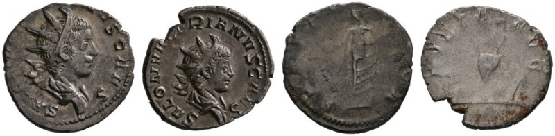 Römische Münzen 
 Kaiserzeit 
 Saloninus 259 
 Lot (2 Stücke): Antoniniane -K...