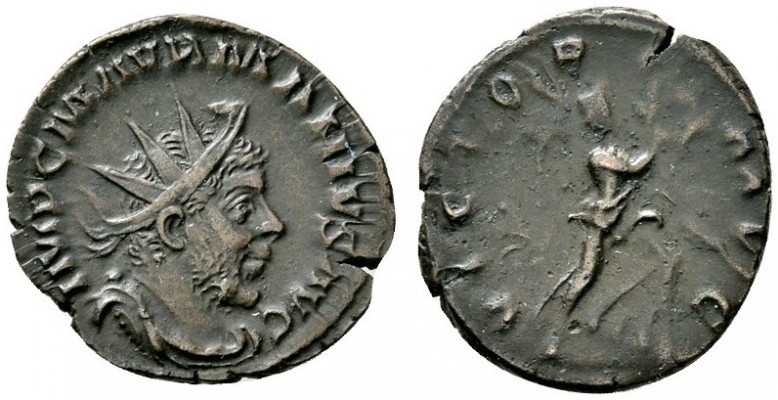 Römische Münzen 
 Kaiserzeit 
 Marius 268 
 Antoninian 268 -Köln-. IMP C M AV...