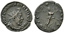 Römische Münzen 
 Kaiserzeit 
 Marius 268 
 Antoninian 268 -Köln-. IMP C M AVR MARIVS AVG. Drapierte und gepanzerte Büste mit Strahlenkrone nach re...