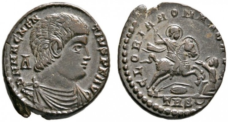 Römische Münzen 
 Kaiserzeit 
 Magnentius 350-353 
 Maiorina (AE-22 mm) -Trie...
