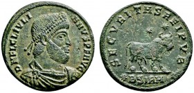 Römische Münzen 
 Kaiserzeit 
 Julianus II. 360-363 
 Großbronze (29 mm) -Sirmium-. D N FL CL IVLIANVS P F AVG. Drapierte und gepanzerte Büste mit ...