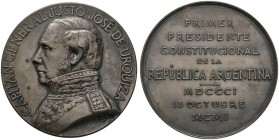 Ausländische Münzen und Medaillen 
 Argentinien 
 Versilberte Bronzemedaille 1901 mit Signatur JML, auf den 100. Geburtstag von General Justo Jose d...