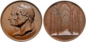 Ausländische Münzen und Medaillen 
 Belgien-Königreich 
 Leopold I. 1830-1865 
 Große Bronzemedaille 1865 von L. und J. Wiener, auf seine Beisetzun...