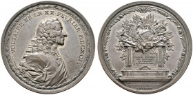Ausländische Münzen und Medaillen 
 Frankreich-Königreich 
 Louis XV. 1715-1774 
 Bronzemedaille 1770 von G.Chr. Waechter, auf den Philosophen, Sch...