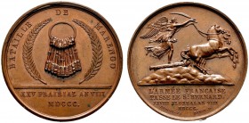 Ausländische Münzen und Medaillen 
 Frankreich-Königreich 
 Bonaparte, 1. Konsul 1799-1804 
 Bronzemedaille 1800 von Dubois, auf den Übergang über ...