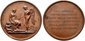 Ausländische Münzen und Medaillen 
 Frankreich-Königreich 
 Bonaparte, 1. Konsul 1799-1804 
 Bronzemedaille AN X (1802) von Manfredini, auf die Ber...