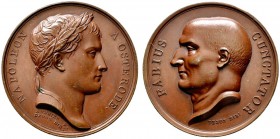 Ausländische Münzen und Medaillen 
 Frankreich-Königreich 
 Napoleon I. 1804-1815 
 Bronzemedaille o.J. (1807) von Andrieu und Jouannin, auf Napole...