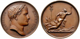 Ausländische Münzen und Medaillen 
 Frankreich-Königreich 
 Napoleon I. 1804-1815 
 Bronzemedaille 1812 von Andrieu und Michaut, auf das Erreichen ...