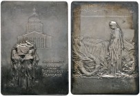 Ausländische Münzen und Medaillen 
 Frankreich-Königreich 
 Dritte Republik 
 Versilberte Bronzeplakette 1894 von O. Roty, auf den Tod des Präsiden...