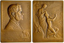 Ausländische Münzen und Medaillen 
 Frankreich-Königreich 
 Dritte Republik 
 Bronzeplakette 1903 von L. Bottée, auf Philipp Panas, dem Gründer der...