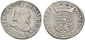 Ausländische Münzen und Medaillen 
 Frankreich-Lothringen 
 Henri II. 1608-1624. Teston 1615 -Nancy-. Flon 16. selten, sehr schön