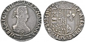 Ausländische Münzen und Medaillen 
 Frankreich-Navarra 
 Henri III. 1572-1589, von 1589-1610 als Henri IV. König von Frankreich. Franc d'argent á la...