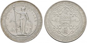 Ausländische Münzen und Medaillen 
 Großbritannien 
 George V. 1910-1937 
 Tradedollar 1930 -Bombay-. KM T 5. selten in dieser Erhaltung, minimale ...