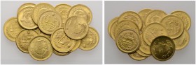 Ausländische Münzen und Medaillen 
 Iran-Pahlavi-Dynastie 
 Mohammad Reza Pahlavi Shah SH 1320-1358 / AD 1941-1979 
 Lot (16 Stücke): 1/4 Pahlavi. ...