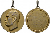 Ausländische Münzen und Medaillen 
 Italien-Königreich 
 Victor Emanuel III. 1900-1946 
 Tragbare, silber-vergoldete Prämienmedaille o.J. (1935) un...