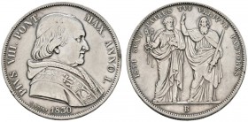 Ausländische Münzen und Medaillen 
 Italien-Kirchenstaat (Vatikan) 
 Pius VIII. 1829-1830 
 Scudo romano 1830 -Bologna-. Berman 3265, Munt. 6, Dav....