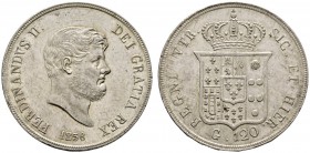 Ausländische Münzen und Medaillen 
 Italien-Neapel und Sizilien 
 Ferdinand II. 1830-1859. Piastra zu 120 Grana 1856. Pagani 222, Dav. 175. selten i...