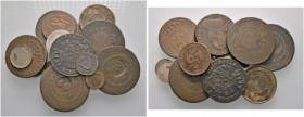 Lots ausländischer Münzen und Medaillen 
 19 Stücke: PORTUGAL und SPANIEN , zumeist Bronzestücke aus dem Zeitraum Ende 18. Jh. bis Mitte 19. Jh., zum...