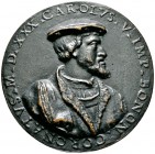 Römisch-Deutsches Reich 
 Haus Habsburg 
 Karl V. 1519-1558 
 Einseitige Bronzemedaille 1530 von Giovanni Bernardi, auf seine Krönung in Bologna. C...