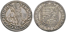 Römisch-Deutsches Reich 
 Haus Habsburg 
 Erzherzog Ferdinand 1564-1595 
 1/2 Taler o.J. -Hall-. Jüngere Gesichtszüge. MT 244 var. seltene Variante...