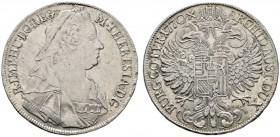 Römisch-Deutsches Reich 
 Haus Habsburg 
 Maria Theresia 1740-1780 
 Taler 1770 -Wien-. IC-SK. Her. 426, Eyp. 189, Dav. 1115, Voglh. 281/6. sehr sc...