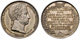 Römisch-Deutsches Reich 
 Haus Österreich 
 Ferdinand I., Kaiser von Österreich 1835-1848 
 Silbermedaille 1838 von Neuss, auf die Krönung zu Maila...