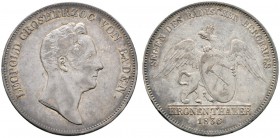 Altdeutsche Münzen und Medaillen 
 Baden-Durlach 
 Leopold 1830-1852 
 Ausbeute-Kronentaler 1836. AKS 85, J. 50, Thun 22, Kahnt 26. feine Patina, w...