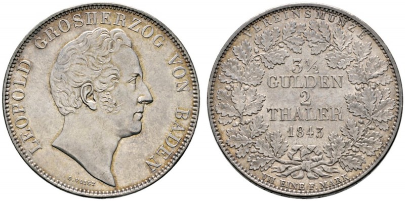 Altdeutsche Münzen und Medaillen 
 Baden-Durlach 
 Leopold 1830-1852 
 Doppel...