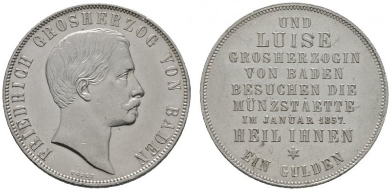 Altdeutsche Münzen und Medaillen 
 Baden-Durlach 
 Friedrich I. 1852-1907 
 G...