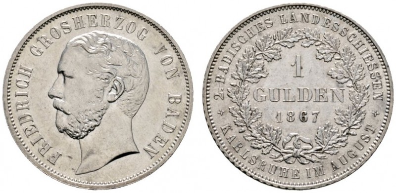 Altdeutsche Münzen und Medaillen 
 Baden-Durlach 
 Friedrich I. 1852-1907 
 G...