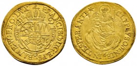 Altdeutsche Münzen und Medaillen 
 Bamberg, Bistum 
 Franz Graf von Hatzfeld 1633-1642, seit 1631 Bischof von Würzburg 
 Dukat 1638 -Nürnberg-. Ste...
