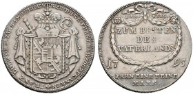 Altdeutsche Münzen und Medaillen 
 Bamberg, Bistum 
 Franz Ludwig von Erthal 1779-1795 
 Konventionstaler 1795. Gekrönter Wappenschild auf Fürstenm...