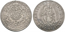 Altdeutsche Münzen und Medaillen 
 Bayern 
 Maximilian I. als Kurfürst 1623-1651 
 Madonnentaler 1627 -München-. Hahn 111, Witt. 896b, Dav. 6073. w...