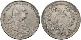 Altdeutsche Münzen und Medaillen 
 Bayern 
 Karl Theodor 1777-1799 
 Konventionstaler 1790 -München-. Auf das Vikariat. Hahn 359, Witt. 2389, Dav. ...