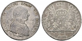 Altdeutsche Münzen und Medaillen 
 Bayern 
 Maximilian I. Joseph 1806-1825 
 Konventionstaler, sogen. Königstaler 1806. AKS 45, J. 3, Thun 40, Kahn...