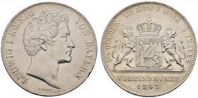 Altdeutsche Münzen und Medaillen 
 Bayern 
 Ludwig I. 1825-1848 
 Doppelter Vereinstaler 1843. AKS 74, J. 65, Thun 74, Kahnt 101. sehr schön-vorzüg...