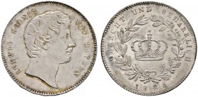 Altdeutsche Münzen und Medaillen 
 Bayern 
 Ludwig I. 1825-1848 
 Kronentaler 1826. AKS 75, J. 23, Thun 47, Kahnt 74. feine Tönung, winzige Kratzer...