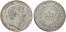 Altdeutsche Münzen und Medaillen 
 Bayern 
 Ludwig I. 1825-1848 
 Kronentaler 1836. AKS 76, J. 30, Thun 48, Kahnt 75. Prachtexemplar mit feiner Pat...