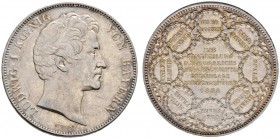 Altdeutsche Münzen und Medaillen 
 Bayern 
 Ludwig I. 1825-1848 
 Geschichtsdoppeltaler 1838. Einteilung des Königreiches. AKS 99, J. 67, Thun 76, ...