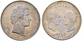 Altdeutsche Münzen und Medaillen 
 Bayern 
 Ludwig I. 1825-1848 
 Geschichtstaler 1826. Reichenbach-Fraunhofer. AKS 114, J. 32, Thun 51, Kahnt 77. ...