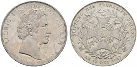 Altdeutsche Münzen und Medaillen 
 Bayern 
 Ludwig I. 1825-1848 
 Geschichtstaler-PROBE 1827. Stiftung des Theresien-Ordens. Mit veränderter Umschr...
