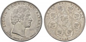 Altdeutsche Münzen und Medaillen 
 Bayern 
 Ludwig I. 1825-1848 
 Geschichtstaler 1828. Segen des Himmels. AKS 121, J. 37, Thun 56, Kahnt 83. vorzü...
