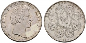 Altdeutsche Münzen und Medaillen 
 Bayern 
 Ludwig I. 1825-1848 
 Geschichtstaler 1828. Segen des Himmels. AKS 121, J. 37, Thun 56, Kahnt 83. leich...
